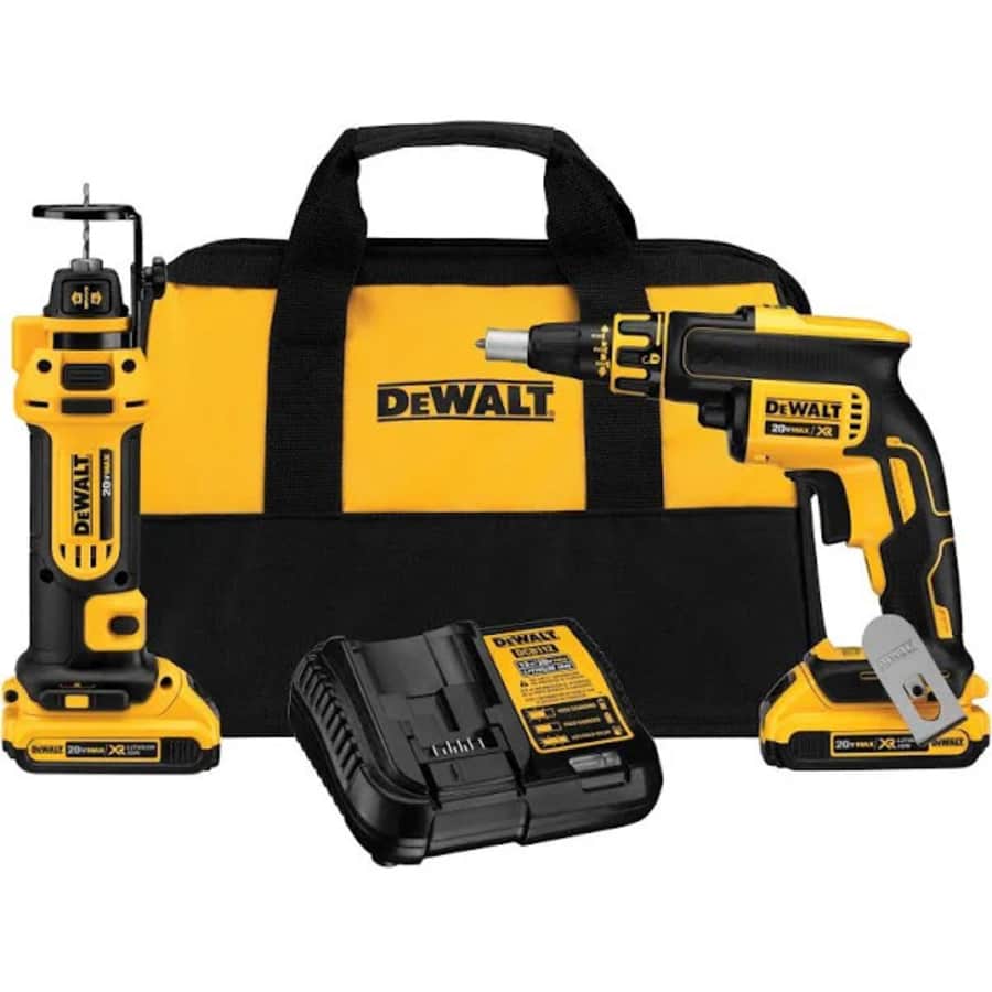 DeWalt 20V Max XR Drywall Screw Gun & Cut-out Tool Combo Kit for $199 DeWalt 20V Max XR Drywall Screw Gun & Cut-out Tool Combo Kit for $199