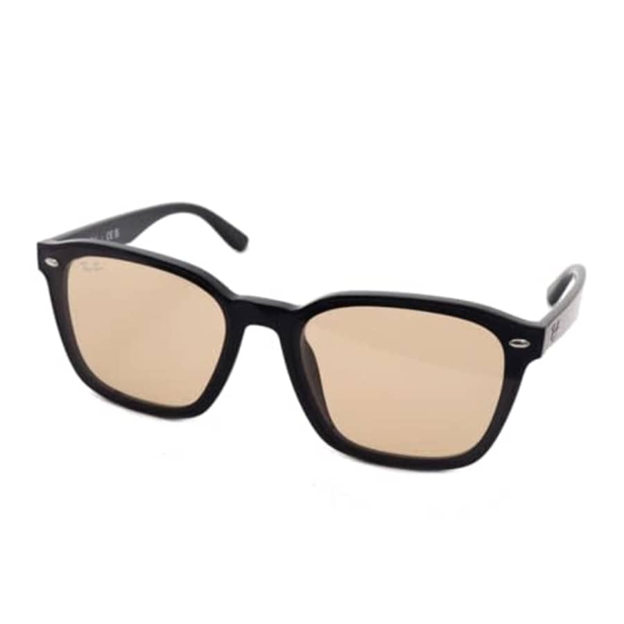 Ray-Ban Men's RB4392D Square Sunglasses, Black/Brown, 66 mm for $115