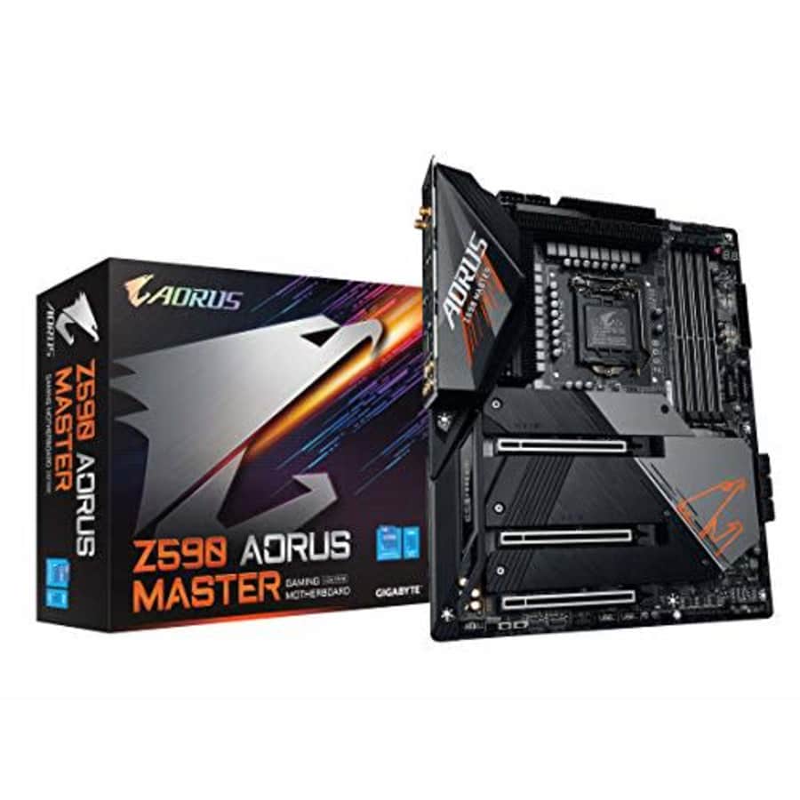 GIGABYTE Z590 AORUS Master (LGA 1200/Intel Z590/ATX/Triple M.2/PCIe 4.0/USB 3.2 Gen2X2 Type-C/Intel for $355 GIGABYTE Z590 AORUS Master (LGA 1200/Intel Z590/ATX/Triple M.2/PCIe 4.0/USB 3.2 Gen2X2 Type-C/Intel for $355