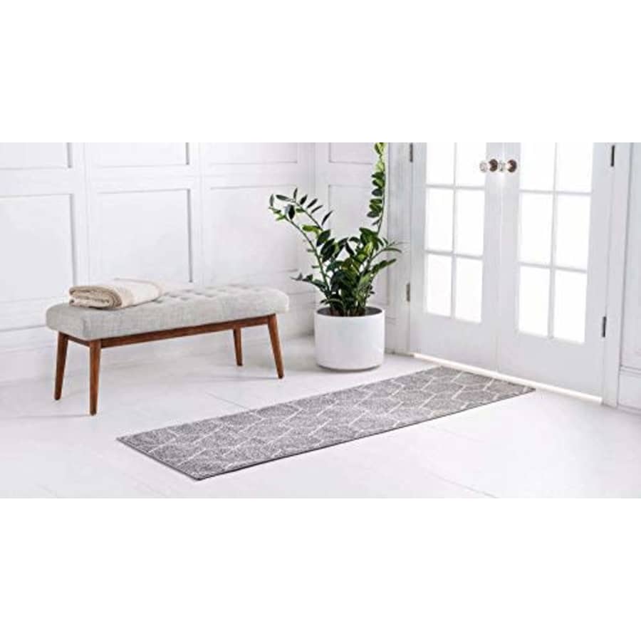 Unique Loom Trellis Frieze Collection Lattice Moroccan Geometric Modern Runner Rug, 2 x 10 ft, for $40 Unique Loom Trellis Frieze Collection Lattice Moroccan Geometric Modern Runner Rug, 2 x 10 ft, for $40