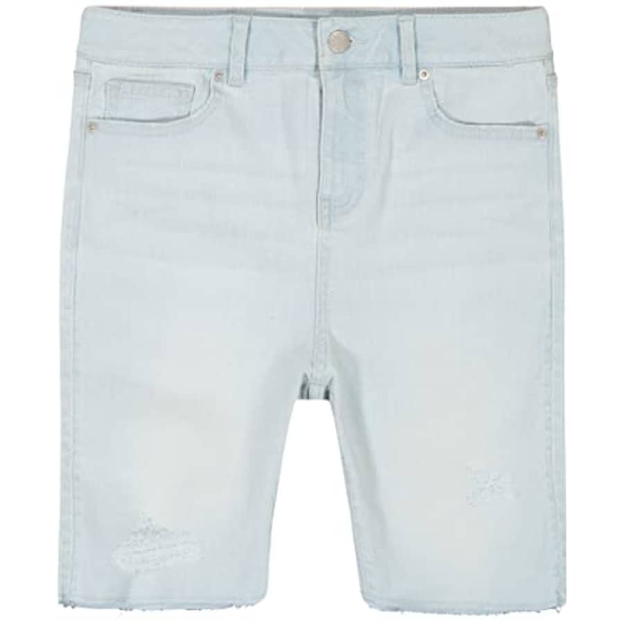 Calvin Klein Girls' Boyfriend Fit Stretch Denim Bermuda Shorts, Stratus/High Rise, 8 for $17 Calvin Klein Girls' Boyfriend Fit Stretch Denim Bermuda Shorts, Stratus/High Rise, 8 for $17