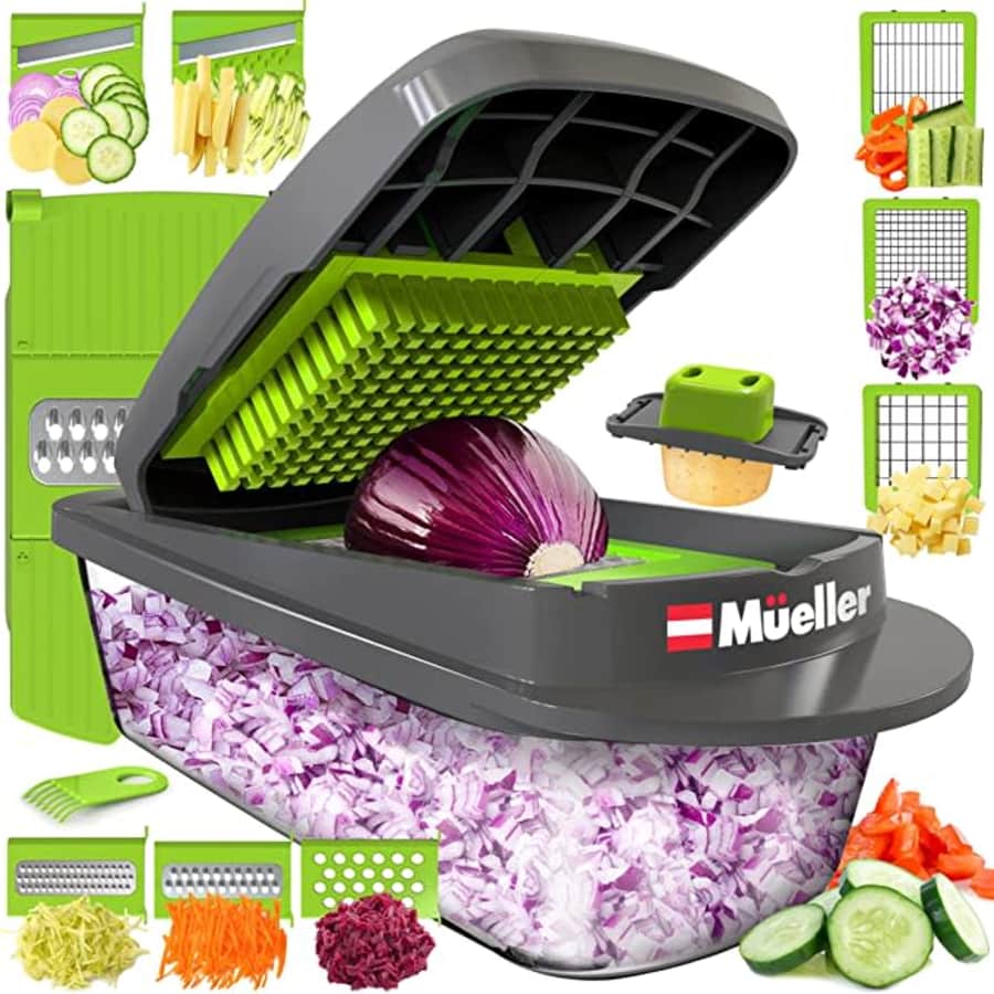 Mueller Pro-Series 10-in-1 8-Blade Vegetable Slicer: $24 Mueller Pro-Series 10-in-1 8-Blade Vegetable Slicer: $24