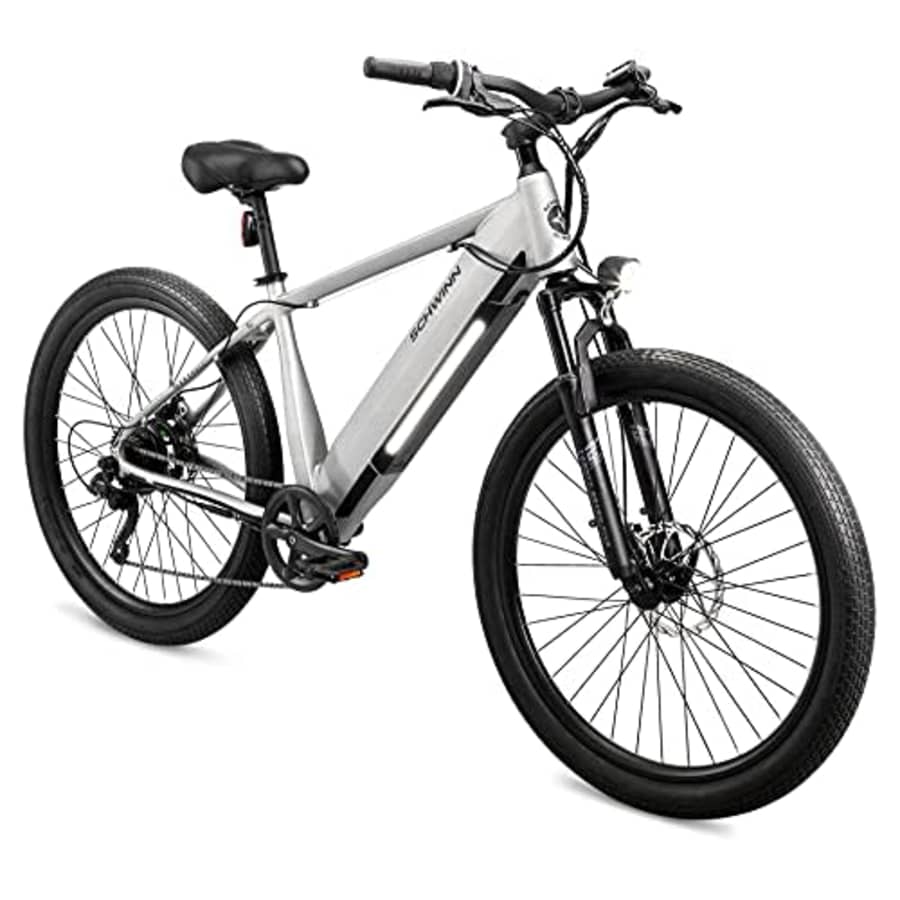 Schwinn Marshall Adult Electric Hybrid Bike, Small/Medium Step-Over Frame, 7 Speed, 27.5-Inch for $810