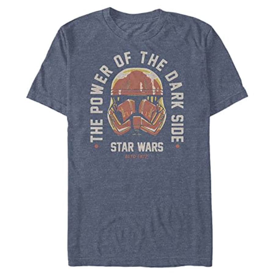 STAR WARS Big & Tall Rise of Skywalker Dark Side Power Men's Tops Short Sleeve Tee Shirt, Black, for $22