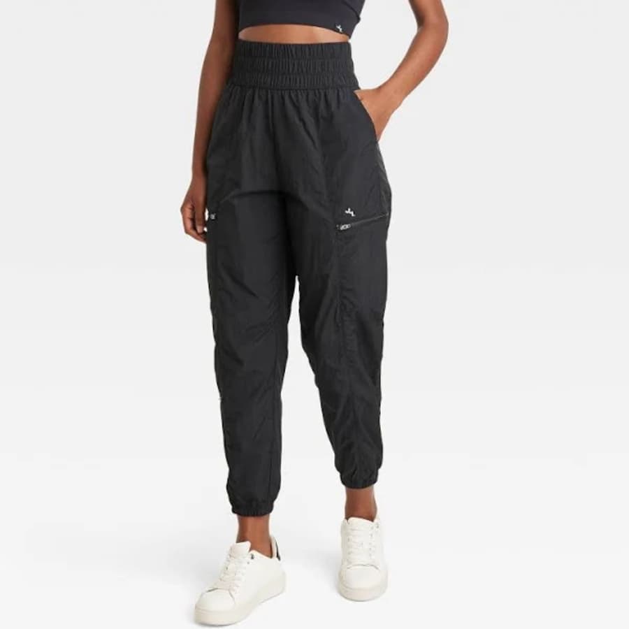 JoyLab Women's High-Rise Cargo Joggers for $12