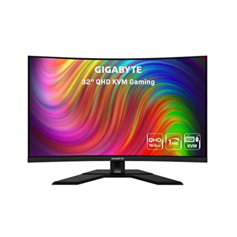 Gigabyte M32QC 32" 165Hz 1440P QHD KVM Curved Gaming Monitor for $230