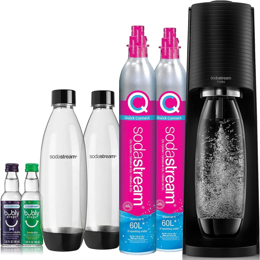 SodaStream Terra Sparkling Water Maker Bundle for $130 SodaStream Terra Sparkling Water Maker Bundle for $130