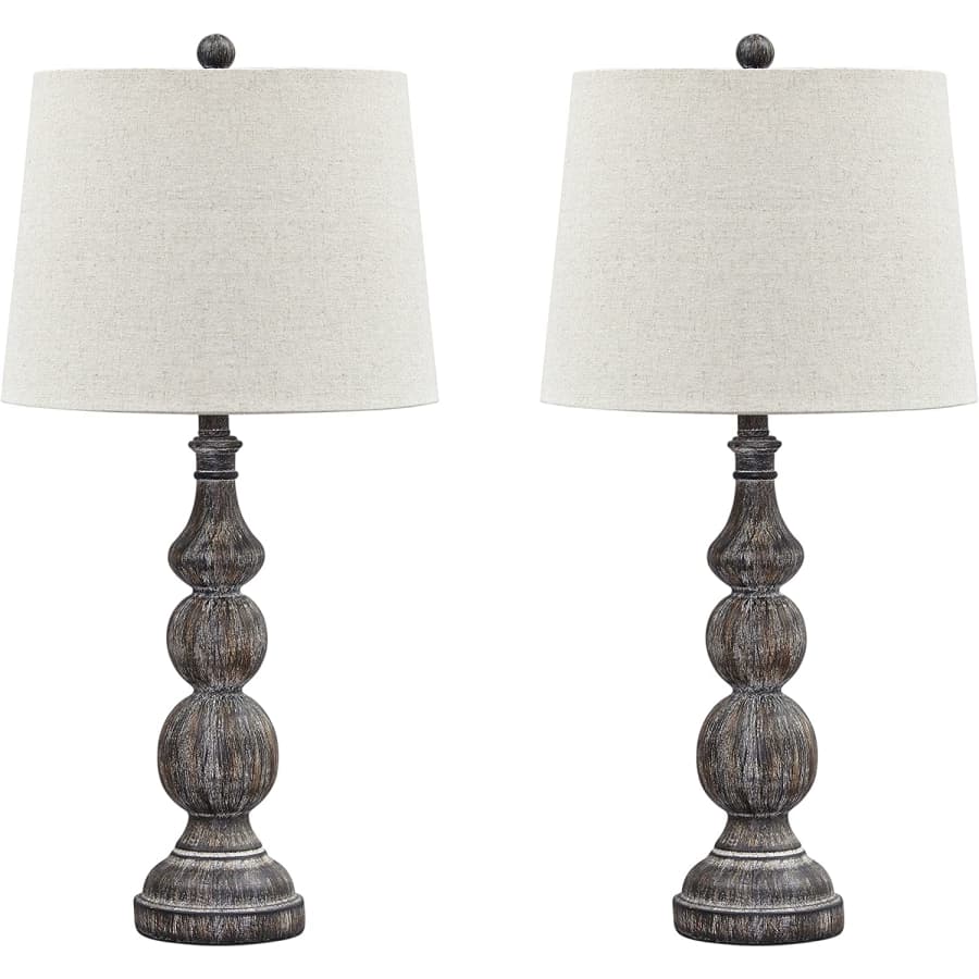Signature Design by Ashley Mair Rustic Farmhouse Table Lamp 2-Pack for $70