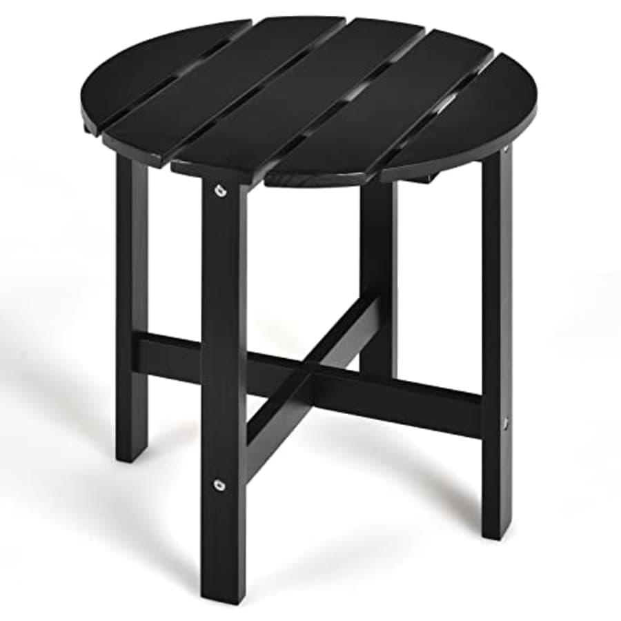 Giantex Patio Side Table 18 Outdoor Bistro Table with Stable Cruciform Structure, Round Small for $46 Giantex Patio Side Table 18 Outdoor Bistro Table with Stable Cruciform Structure, Round Small for $46