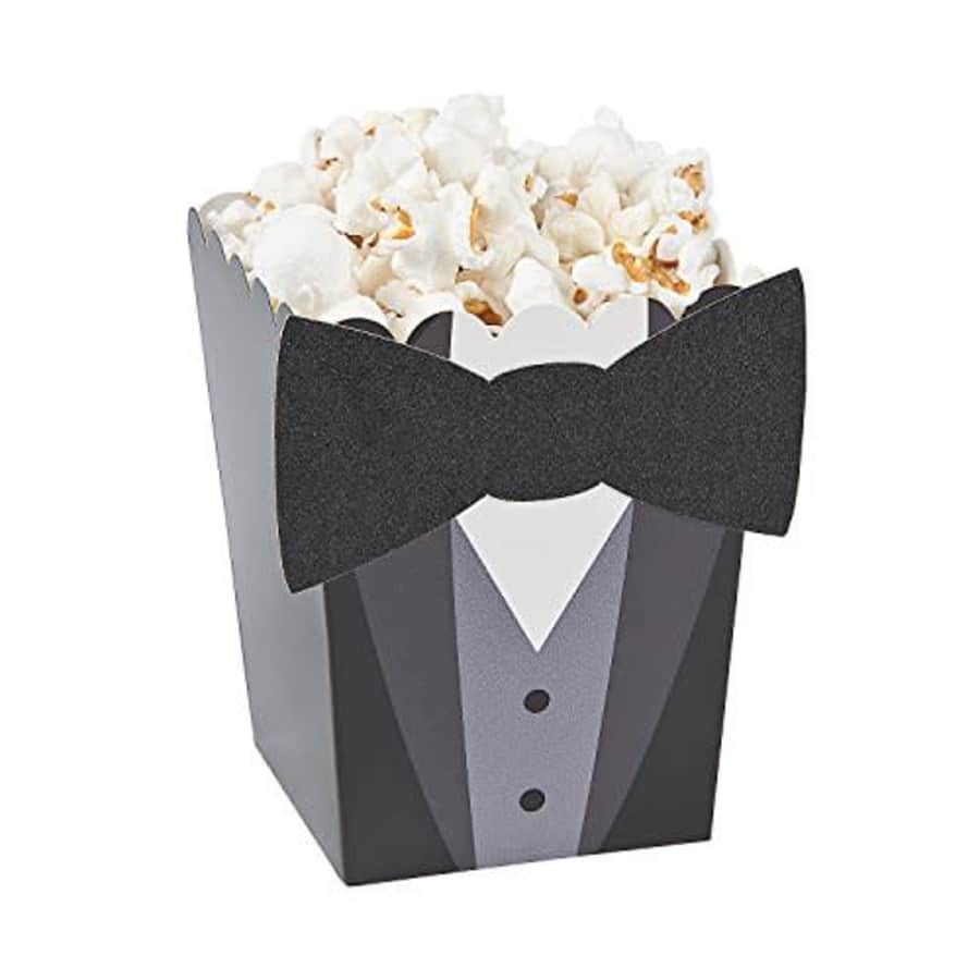 Fun Express Tuxedo Popcorn Boxes (24 pack) Movie night and Wedding Party Supplies for $14 Fun Express Tuxedo Popcorn Boxes (24 pack) Movie night and Wedding Party Supplies for $14