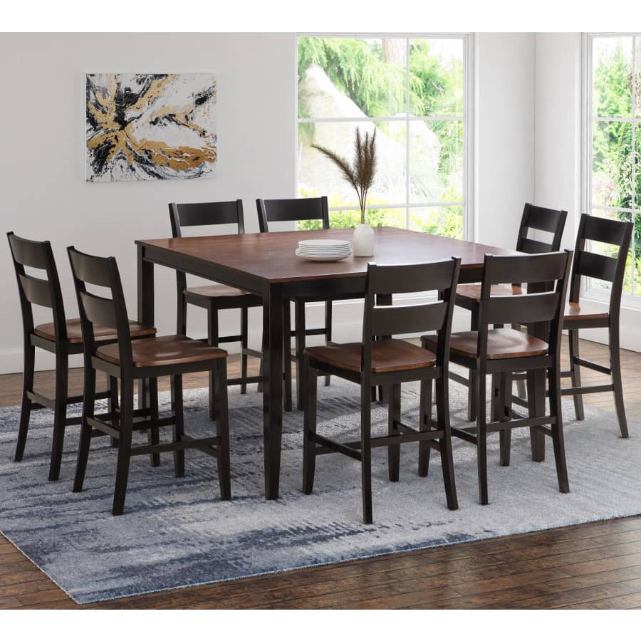 Abbyson Living Wesley 9-Piece Counter Height Wood Dining Set for $999 Abbyson Living Wesley 9-Piece Counter Height Wood Dining Set for $999