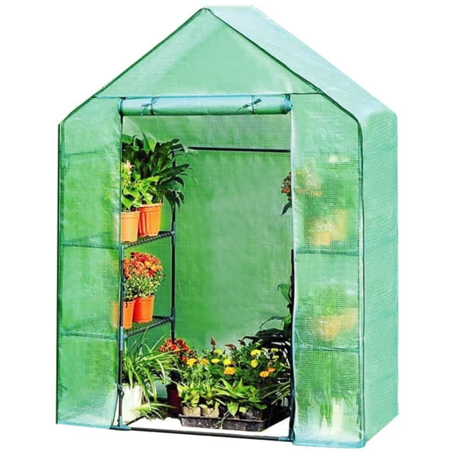 Costway 4-Tier Portable Mini Walk-In Greenhouse for $65 Costway 4-Tier Portable Mini Walk-In Greenhouse for $65