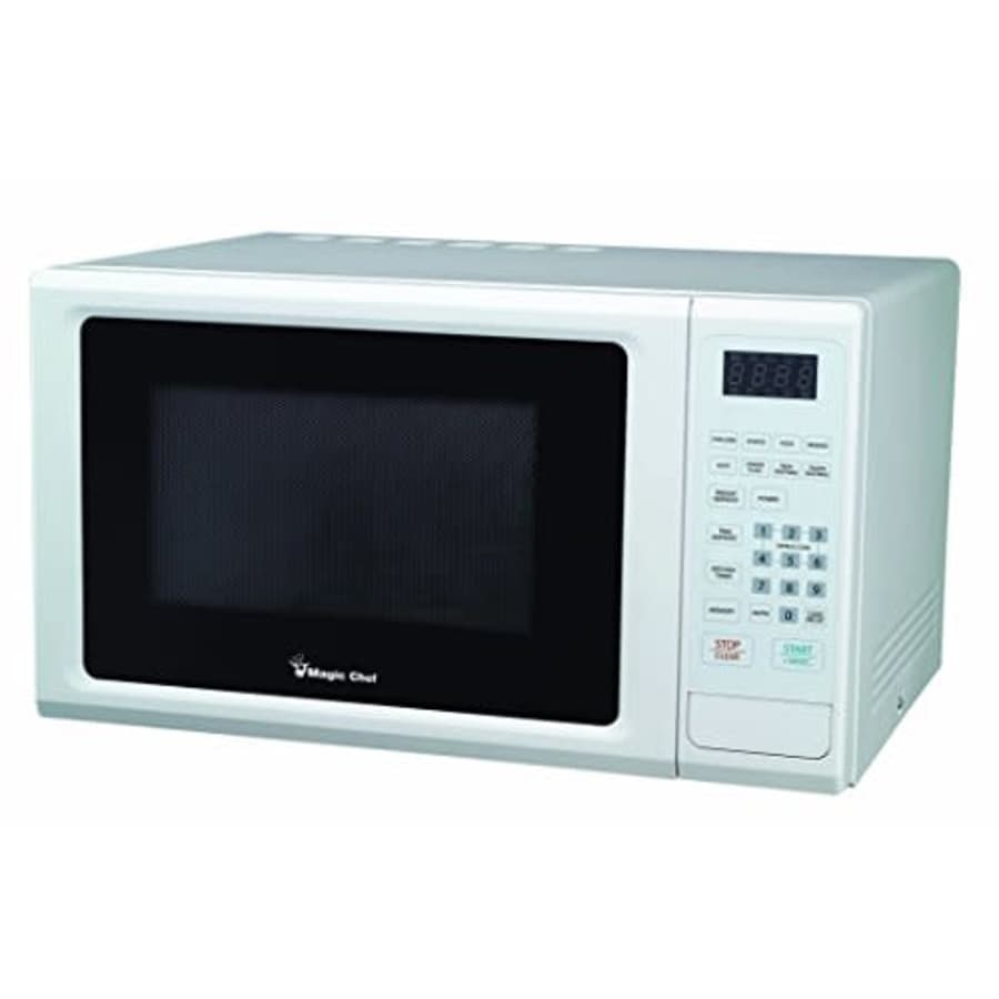 Magic Chef Cu. Ft Countertop Oven with Push-Button Door in White MCM1110W 1.1 cu.ft. 1000W Microwave for $231