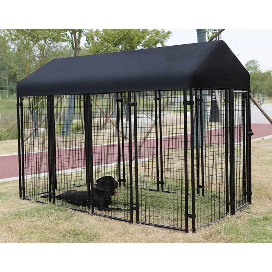 Amazon Basics 8.5-Foot Welded Outdoor Kennel for $301
