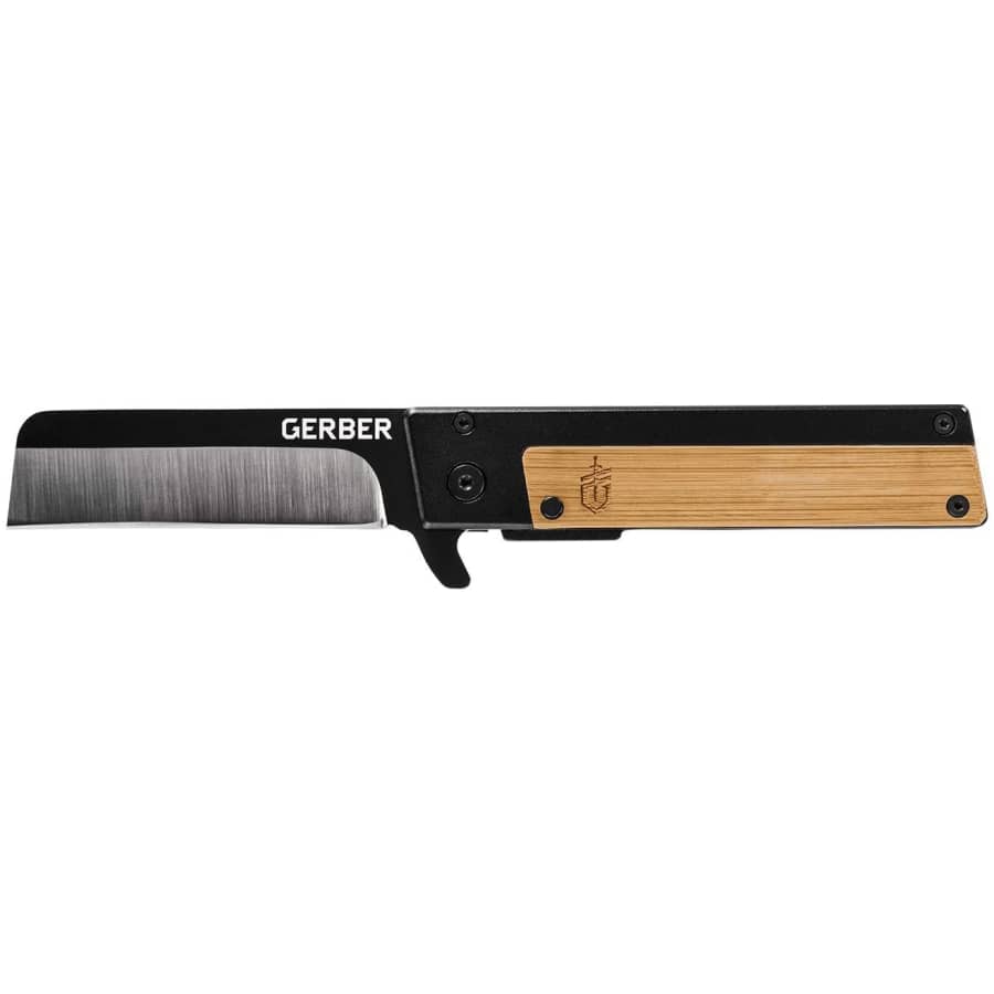 Gerber Quadrant Straight Edge Flipper Knife w/ Bamboo Handle for $19 Gerber Quadrant Straight Edge Flipper Knife w/ Bamboo Handle for $19