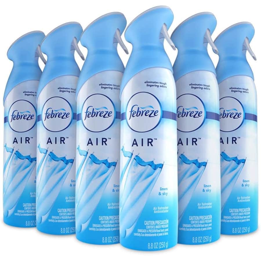 Febreze Air Freshener and Odor Spray 6-Pack for $16