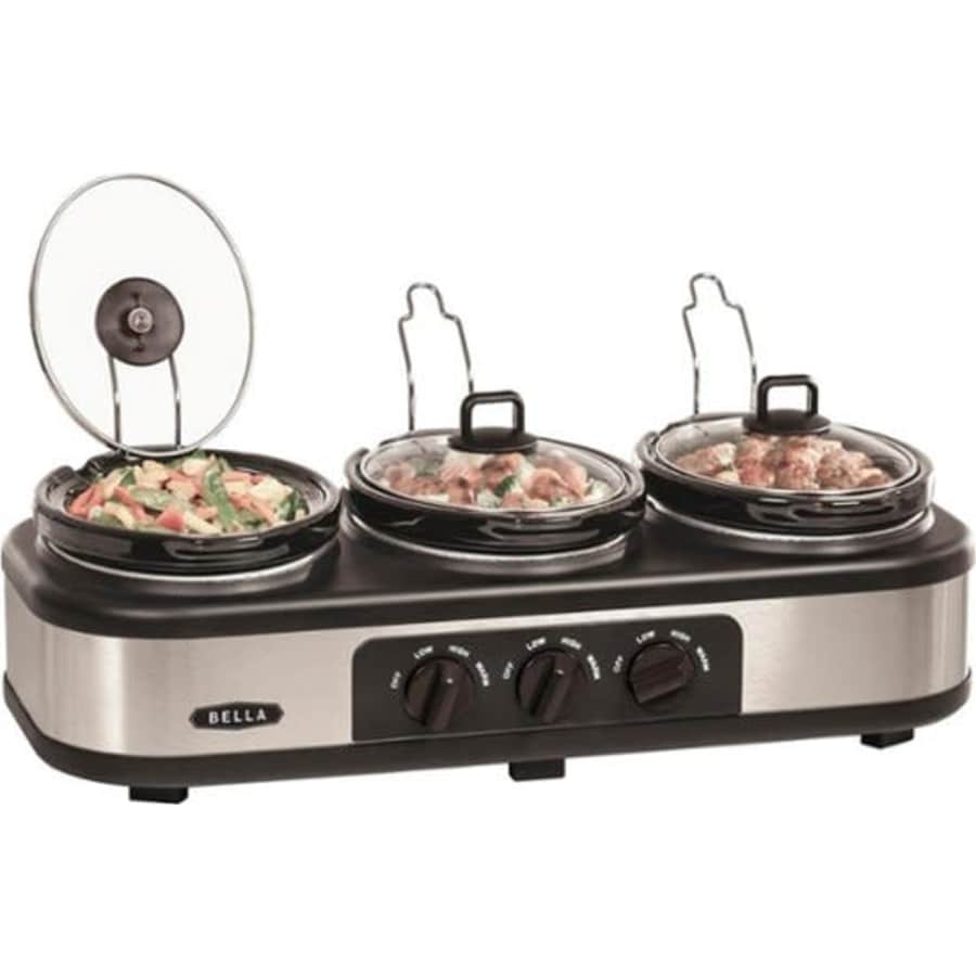 Bella Triple Slow Cooker: $40 Bella Triple Slow Cooker: $40