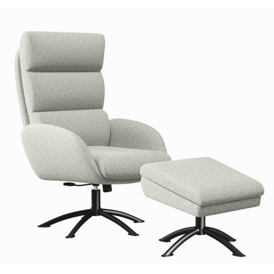 Handy Living Sophitza Swivel Rocker Chair and Storage Ottoman for $150 Handy Living Sophitza Swivel Rocker Chair and Storage Ottoman for $150