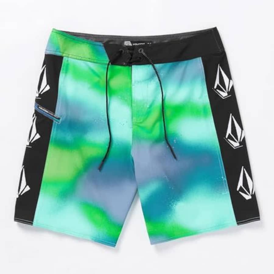 Volcom Men's Standard Mod Tech 19" Boardshort, Electric Green for $36 Volcom Men's Standard Mod Tech 19" Boardshort, Electric Green for $36