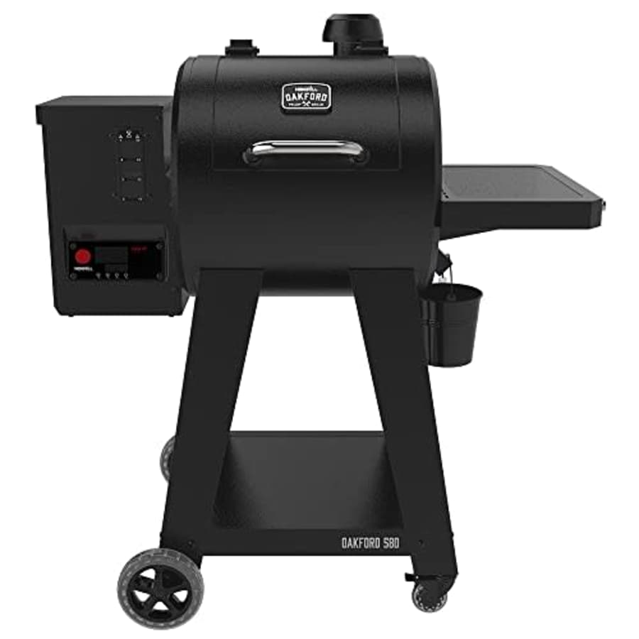 NexGrill Oakford Premium 20" Wi-fi Wood Pellet Grill, Heavy Duty Smoker Pellet Grill, With Side Shelf, Blue for $349