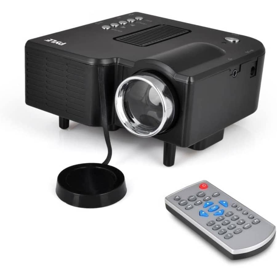 Pyle Mini Portable Pocket Projector for $46