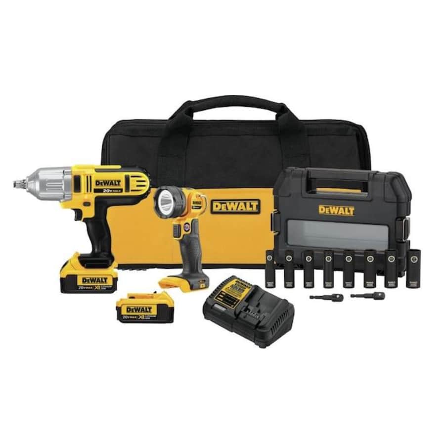 DeWalt 2-Tool 20V Max Power Tool Combo Kit w/ 2 Batteries for $299