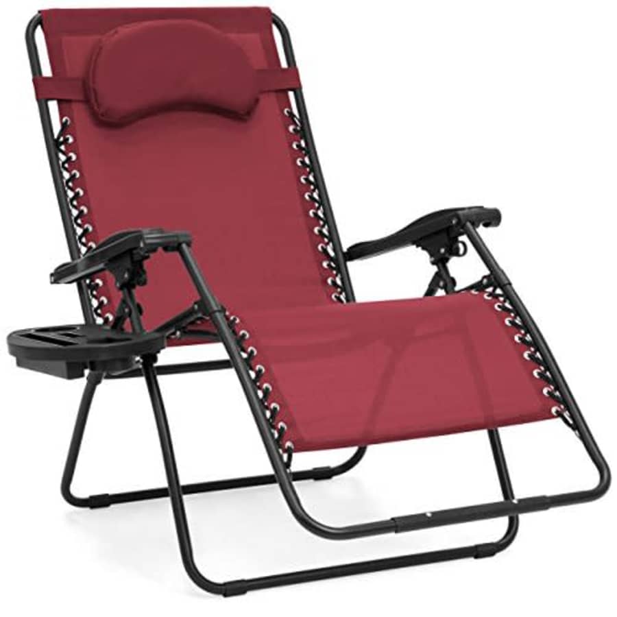Best Choice Products Oversized Folding Zero Gravity Outdoor Reclining Lounge Patio Chair w/Cup for $70 Best Choice Products Oversized Folding Zero Gravity Outdoor Reclining Lounge Patio Chair w/Cup for $70