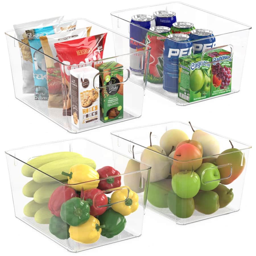 Baleine Plastic Storage Bins 4-Pack for $35 Baleine Plastic Storage Bins 4-Pack for $35