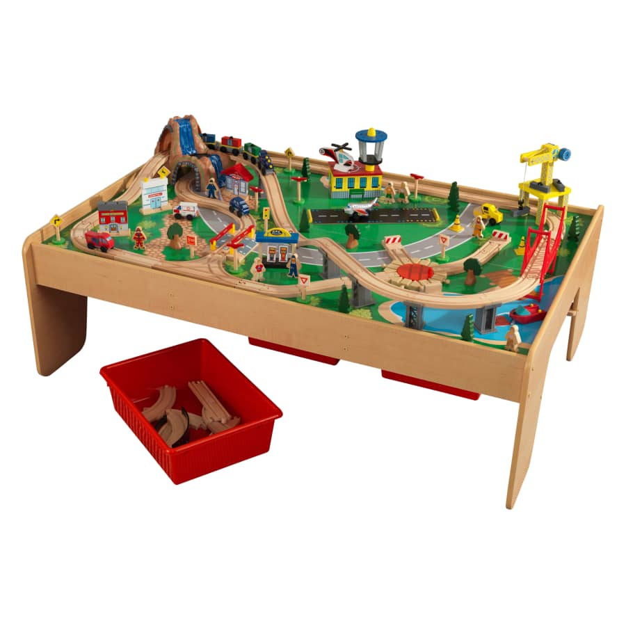 KidKraft Waterfall Mountain Train Set & Table w/ 120 Accessories for $169