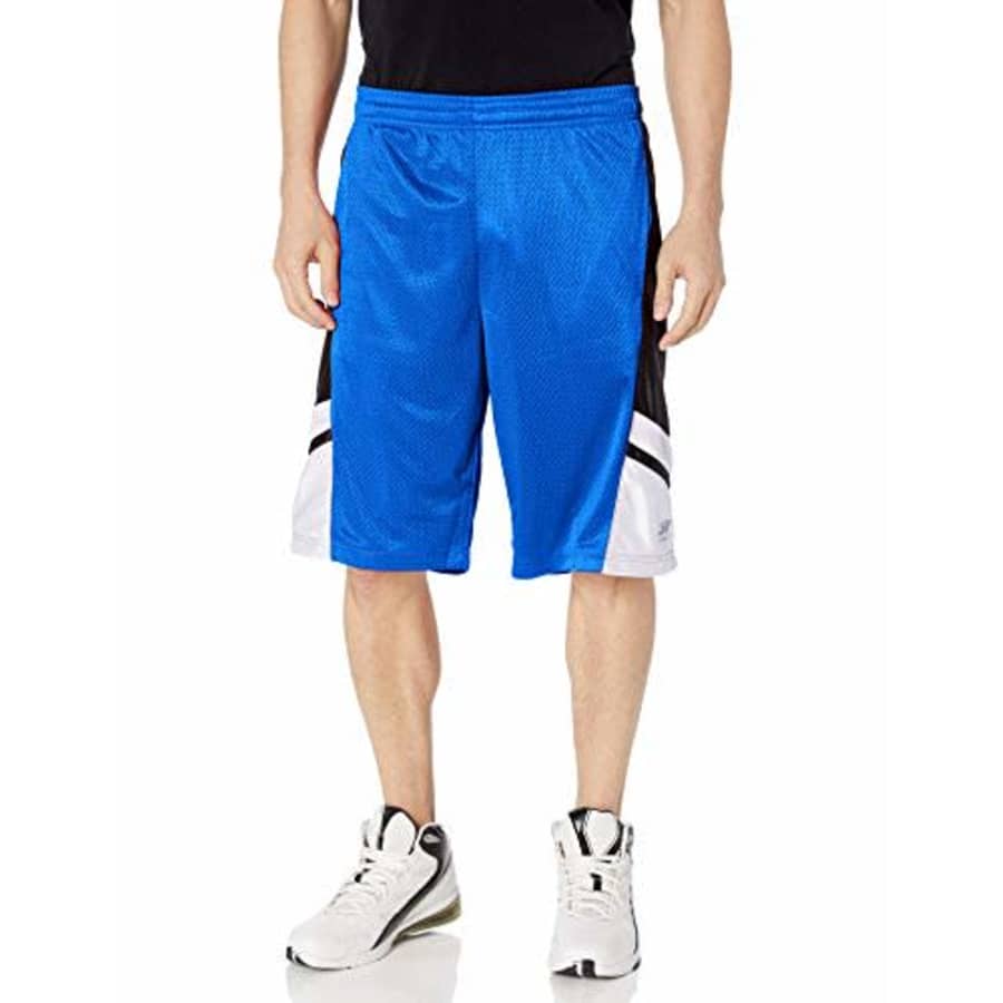 Southpole Men's Big and Tall Basic Basketball Mesh Shorts, Royal, 3XB for $14