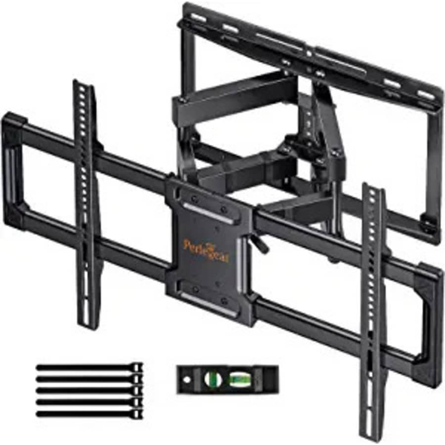 Perlegear Full Motion TV Wall Mount for 37" to 82" TVs for $56