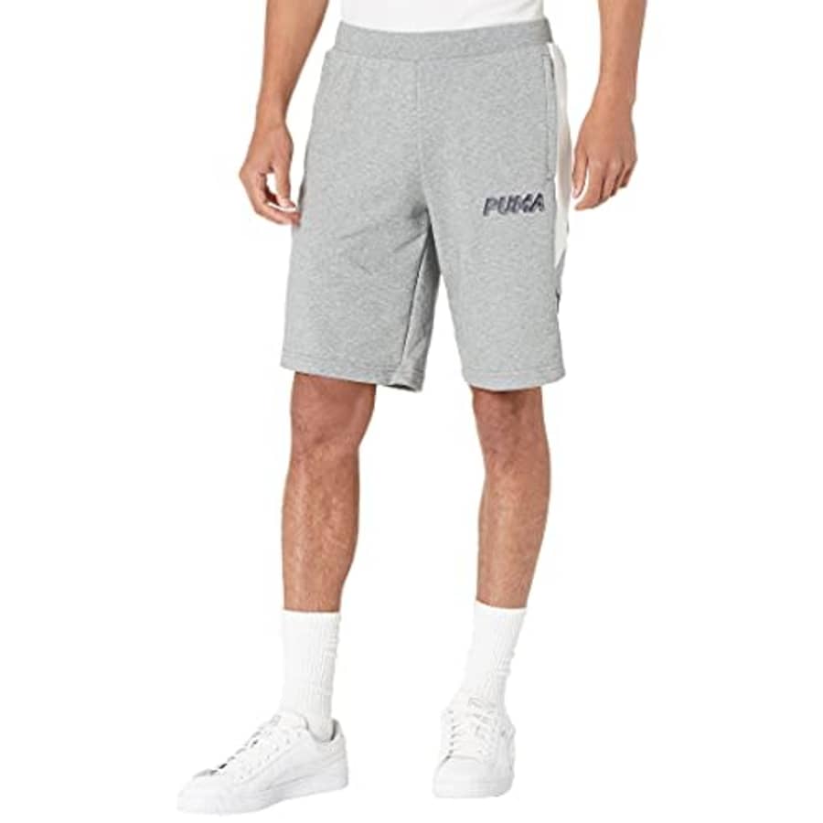 PUMA Men's Modern Sports 10" Shorts, Medium Gray Heather, S for $20 PUMA Men's Modern Sports 10" Shorts, Medium Gray Heather, S for $20