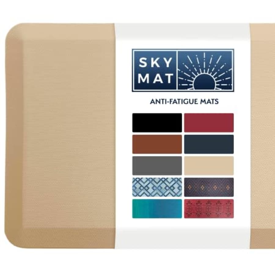 Sky Solutions Anti Fatigue Mat - 3/4" Cushioned Kitchen Rug and Standing Desk Mat & Garage - Non for $41 Sky Solutions Anti Fatigue Mat - 3/4" Cushioned Kitchen Rug and Standing Desk Mat & Garage - Non for $41