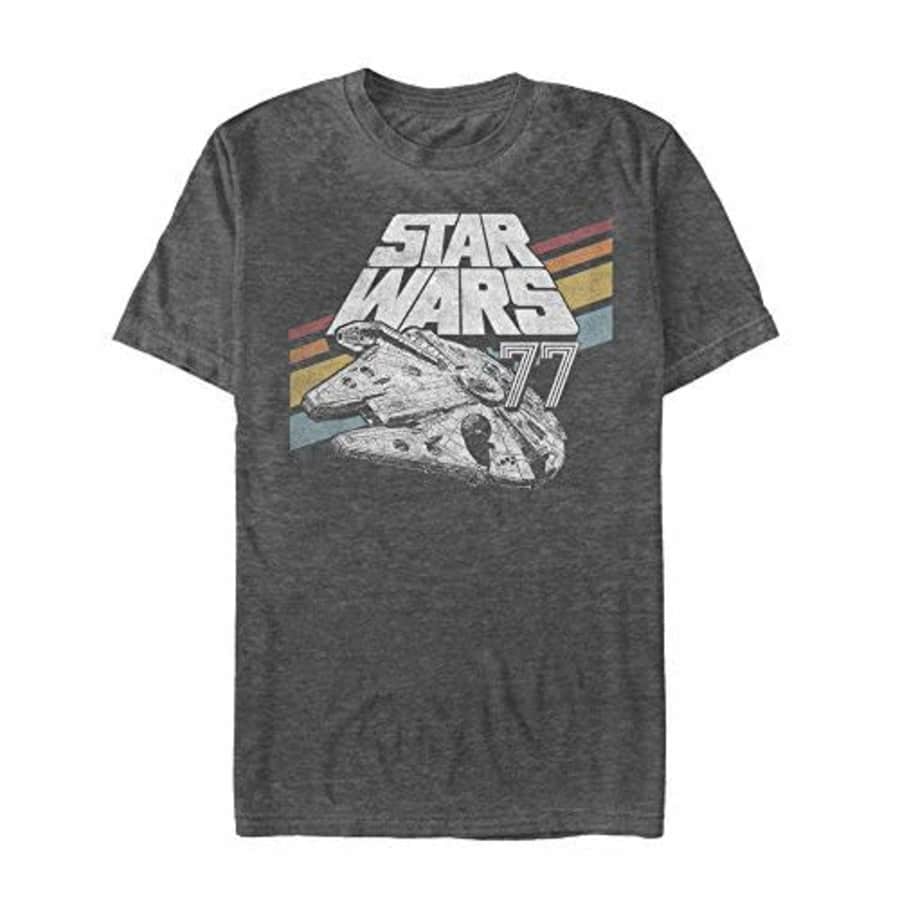 Star Wars Men's T-Shirt, Black Heather, X-Large for $26