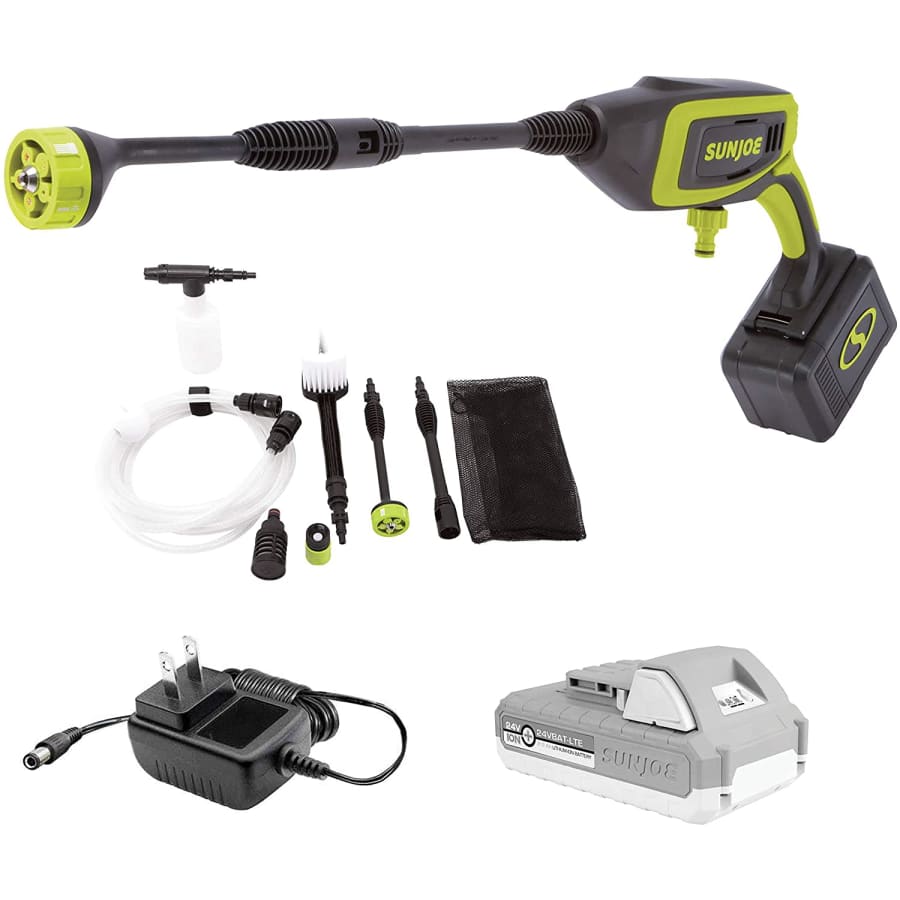 Sun Joe iON+ 24V 350-PSI Cordless Power Cleaner Bundle for $61