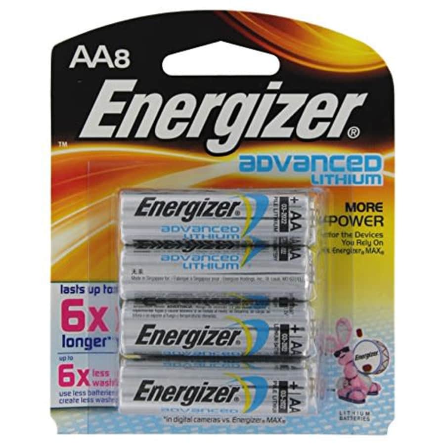 Energizer Ea91bp-8 Aa Lithium Batteries 8 Count for $20