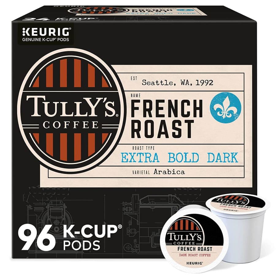 Tully's Coffee French Roast K-Cup 96-Pack for $18 Tully's Coffee French Roast K-Cup 96-Pack for $18