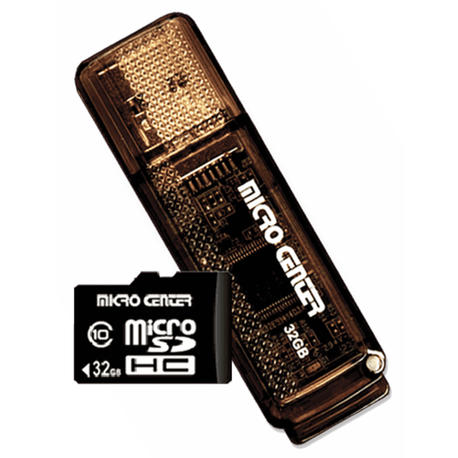 32GB Flash Drive or 32GB microSD Card at Micro Center: Free for new customers