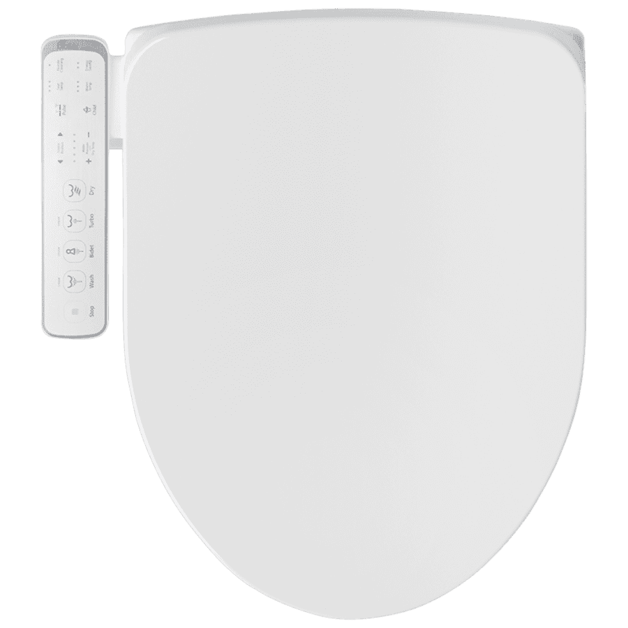 BioBidet Elongated Heated Bidet Toilet Seat w/ Warm Water & Dryer for $170