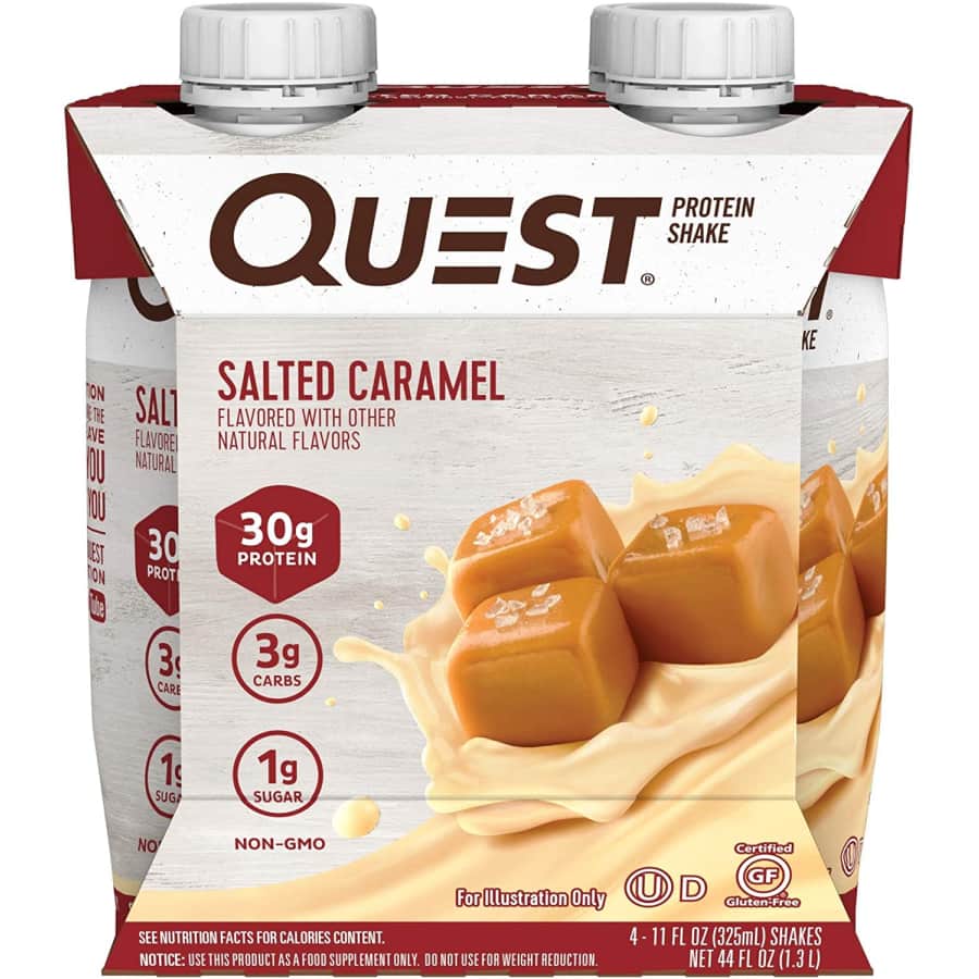 Quest Nutrition 11-oz. Salted Caramel Protein Shake 12-Pack for $15 via Sub & Save