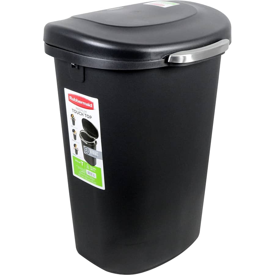 Rubbermaid 13-Gallon Touch Top Wastebasket for $18 Rubbermaid 13-Gallon Touch Top Wastebasket for $18