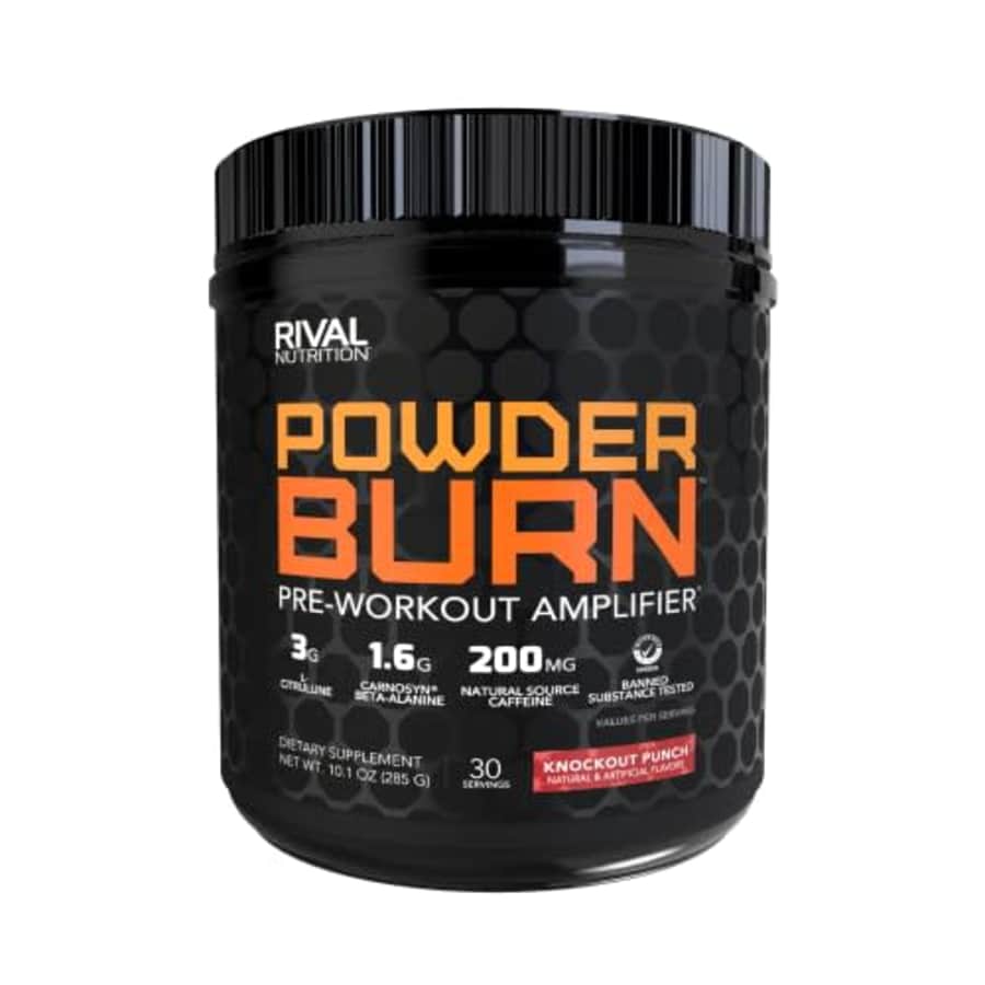Rivalus, Powder Burn 2.0 Punch 30 Serving, Knockout Punch, 10.1 Ounce for $19
