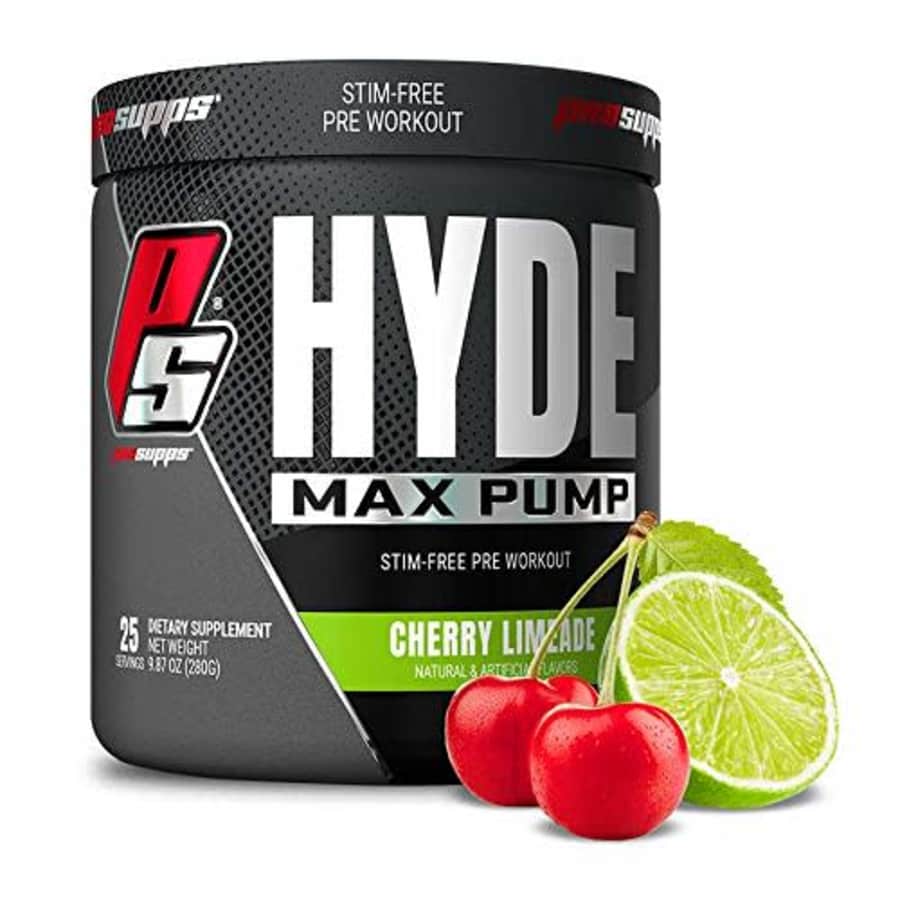 ProSupps Hyde Max Pump Pre Workout for Men and Women - Nitric Oxide Supplement for Energy, Pump and for $39 ProSupps Hyde Max Pump Pre Workout for Men and Women - Nitric Oxide Supplement for Energy, Pump and for $39