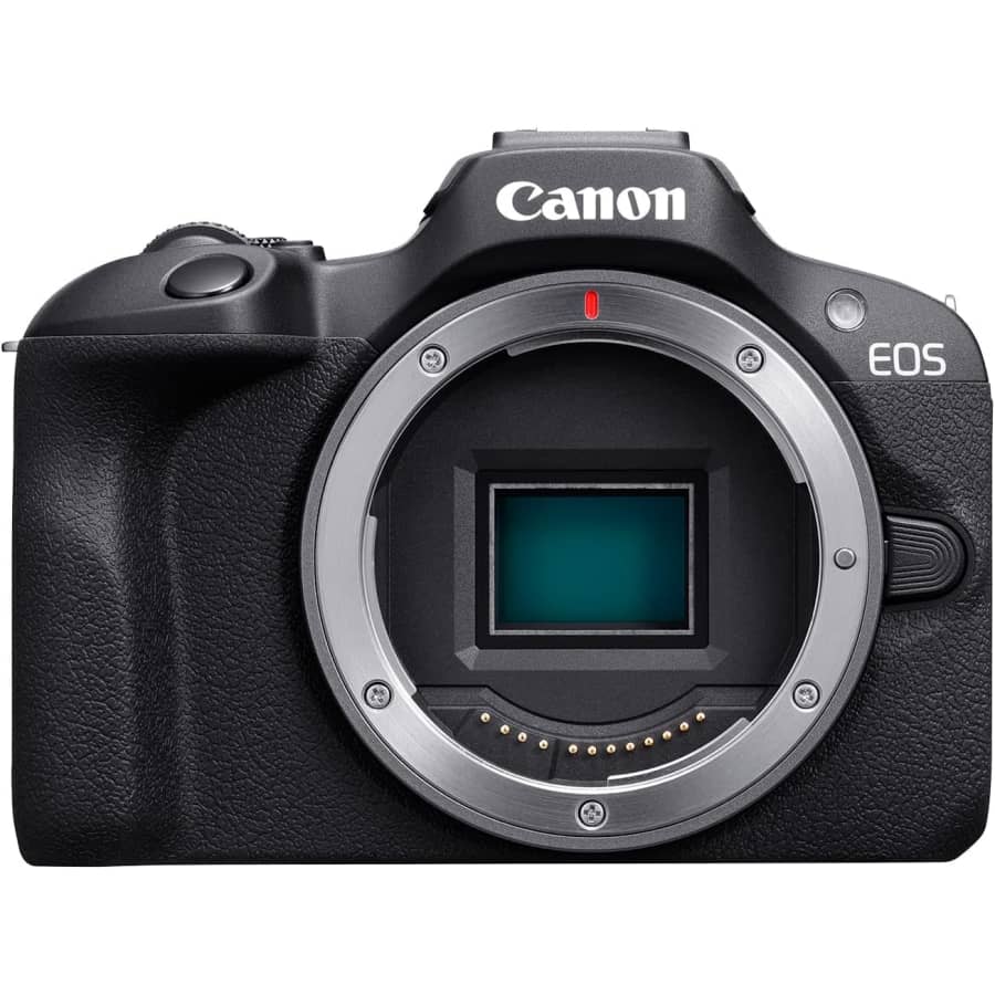 Canon EOS R100 4K Video Mirrorless Camera for $300