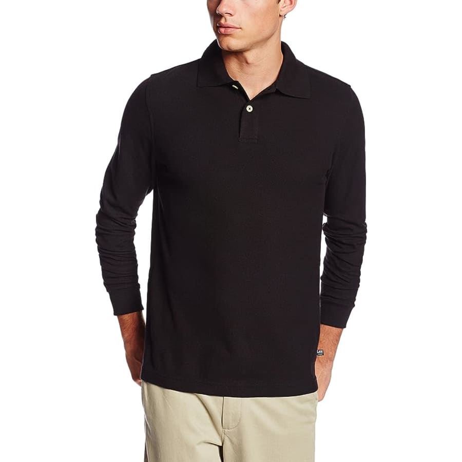 Lee Uniforms Men's Long Sleeve Polo Shirt for $23