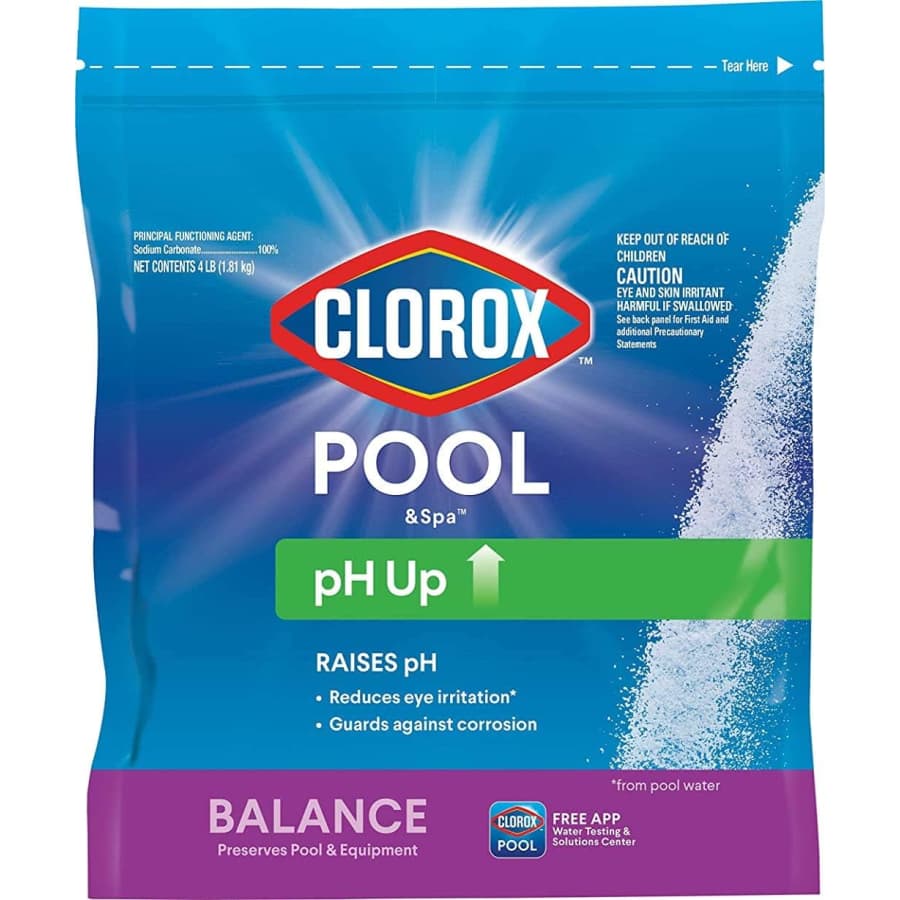 Clorox® Pool&Spa Swimming Pool pH Up 4-lb Bag for $6 Clorox® Pool&Spa Swimming Pool pH Up 4-lb Bag for $6