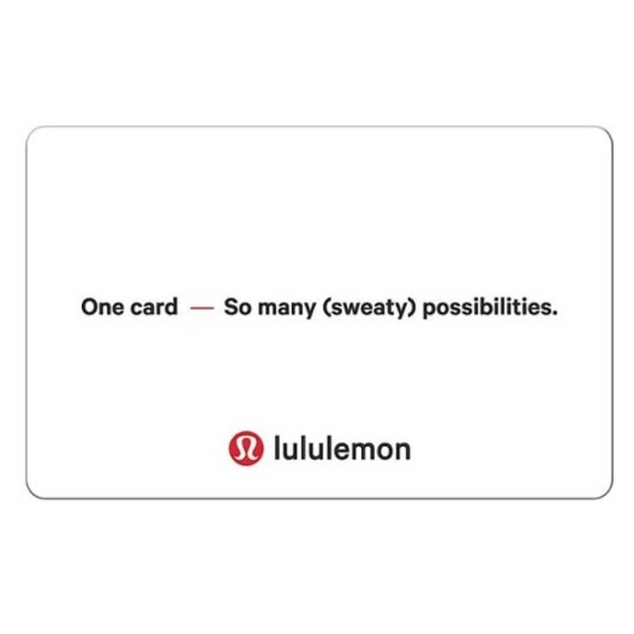 $100 Lululemon Digital Gift Card + $10 Best Buy Gift Card: for $100
