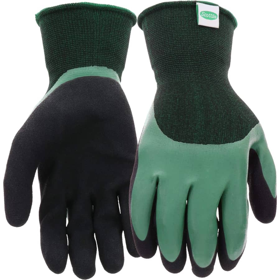 Scotts Men's Doubled Dipped Latex Work Gloves for $8