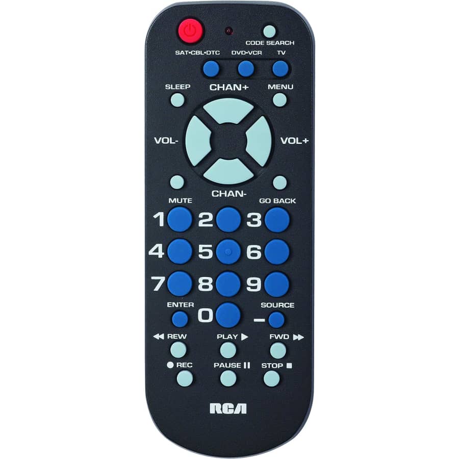 RCA 3-Device Palm-Sized Universal Remote for $8 RCA 3-Device Palm-Sized Universal Remote for $8