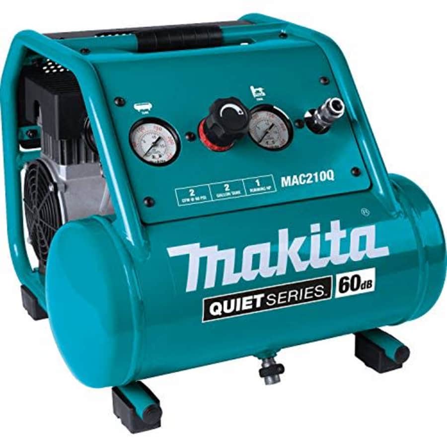 Makita MAC210Q Quiet Series, 1 HP, 2 Gallon, Oil-Free, Electric Air Compressor for $446